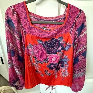 Free Prople Floral Print Women's Top